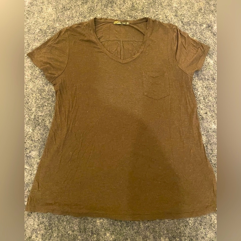 Super Soft Green Prana Pocket T-Shirt